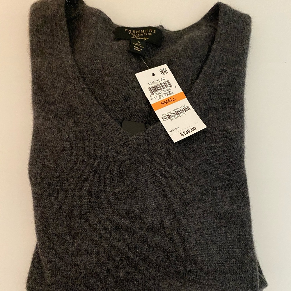 Cashmere Gray V-Neck